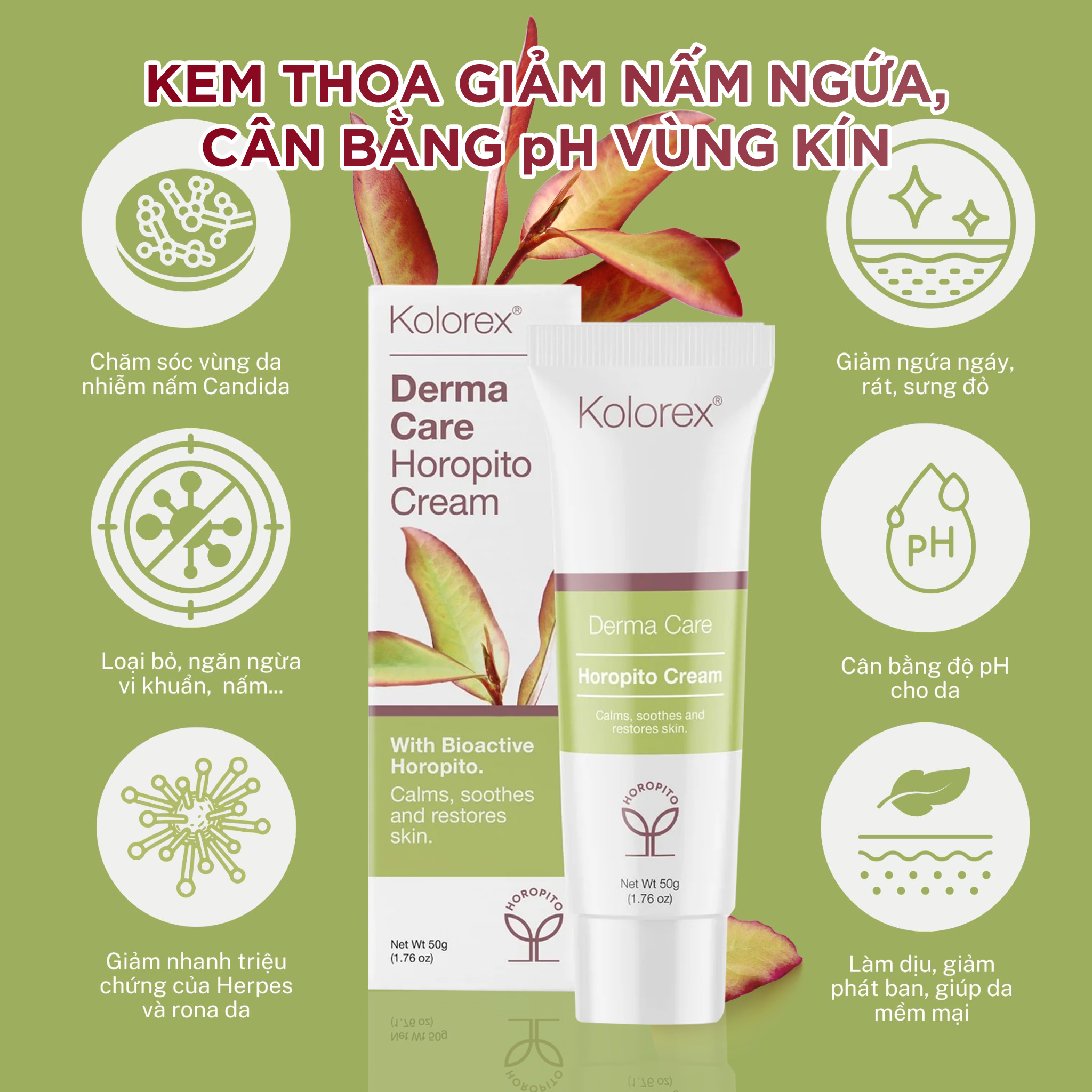 Kolorex Derma Care Horopito Cream 50g (1.76oz) - Ảnh 6